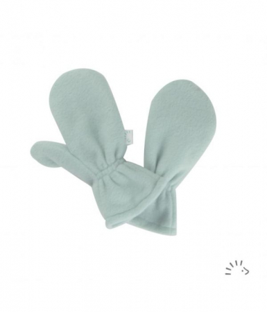 Manusi bumbac organic fleece- Green Melange