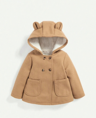 Haine naturale - Paltonas gros pentru fetite- Lady Bear