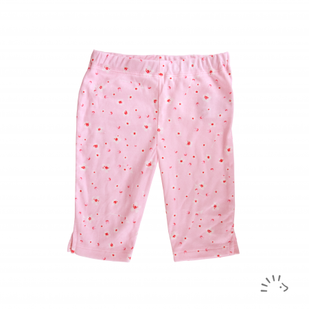 Pantaloni Capri din bumbac organic- Iobio Popolini- Cherry Blossoms
