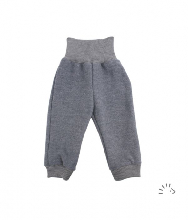 Haine naturale - Pantaloni din lana merinos fiarta/impaslita boiled wool- Dark Blue