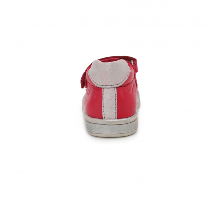 Pantofi balerini piele fete, Ponte20, inimioare rosii- D.D.Step [1]