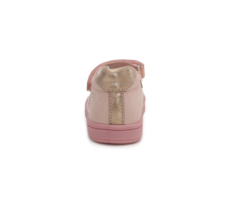 Pantofi balerini piele fete, Ponte20, inimioare roz- D.D.Step [1]