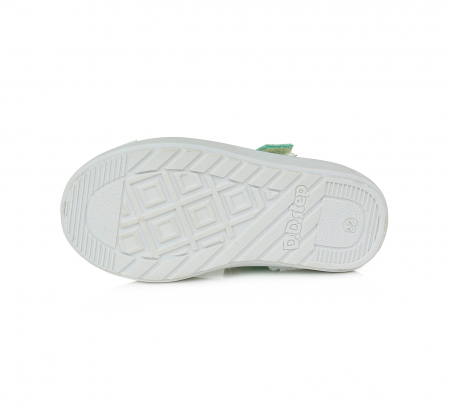 Pantofi de panza fete, verde cu floricele - D.D.Step [5]