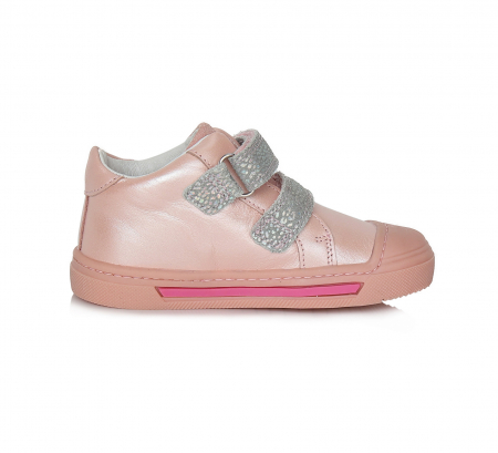Pantofi piele fete cu velcro Ponte20, roz- D.D.Step [2]