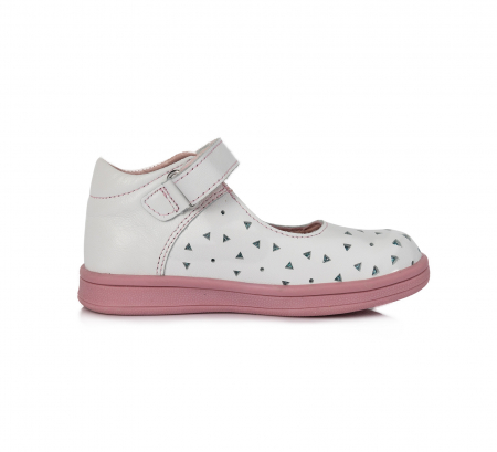 Pantofi balerini piele fete, Ponte20, alb- D.D.Step [2]