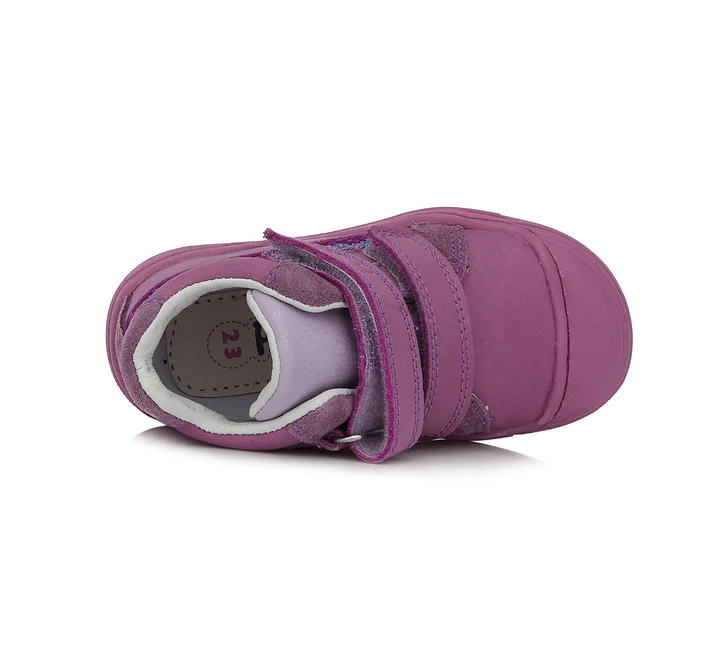 Pantofi piele fete, cu velcro Ponte20, mov - D.D.Step [3]