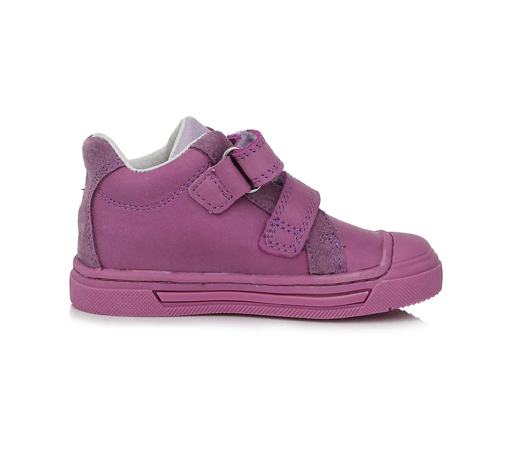 Pantofi piele fete, cu velcro Ponte20, mov - D.D.Step [2]