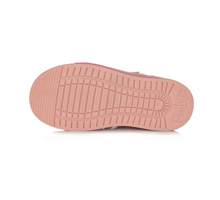 Pantofi piele fete cu velcro Ponte20, roz- D.D.Step [4]