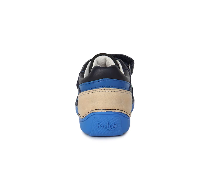 Incaltaminte copii - Pantofi sport din piele naturala pentru baieti, cu talpa supinata -Bleumarin  - Ponte20