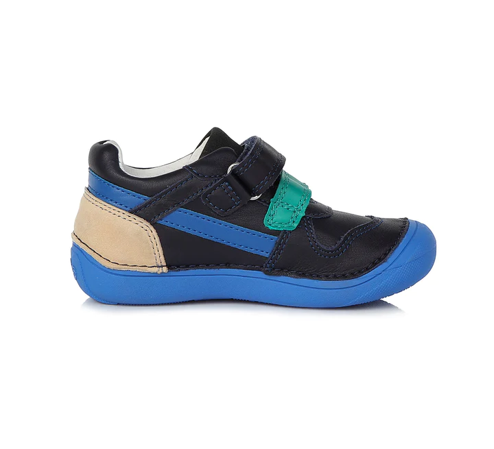 Pantofi sport din piele naturala pentru baieti, cu talpa supinata -Bleumarin  - Ponte20 [2]