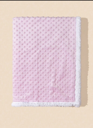 Patura fleece pentru bebelusi Pink I 100x75 cm [4]