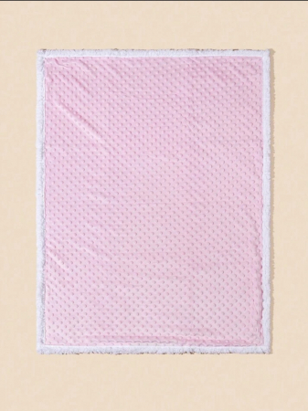 Patura fleece pentru bebelusi Pink I 100x75 cm [1]