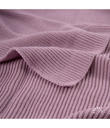 Patura tricotata din lana merino Rose [1]