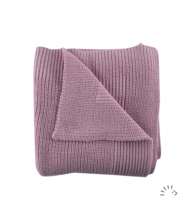 Patura tricotata din lana merino Rose [2]