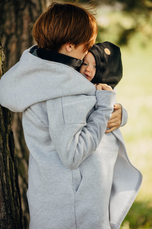Pieptar polar fleece 2 in 1 Mami si Bebe- Turtleneck for Two Black [13]