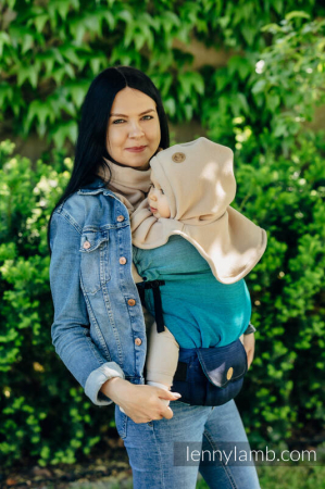 Pieptar polar fleece 2 in 1 Mami si Bebe- Turtleneck for Two Sweet Cappuccino [2]