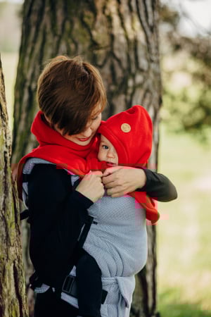 Pieptar polar fleece 2 in 1 Mami si Bebe- Turtleneck for Two Red [4]
