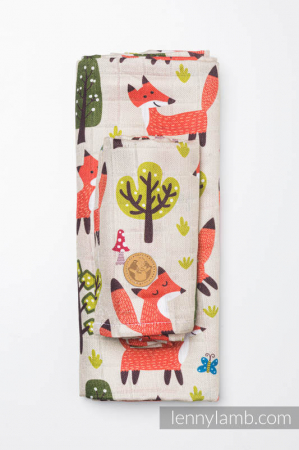 Pleduri si muselina - Pled muselina bambus 120x120 cm - FOXY FUN- LennyLamb