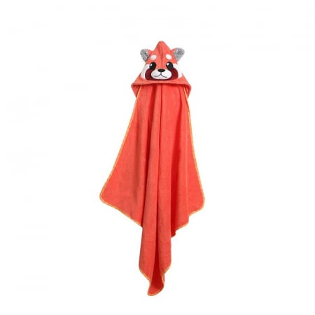 Prosop de baie cu gluga, Zoocchini, 76 x7 6cm, Red Panda [2]