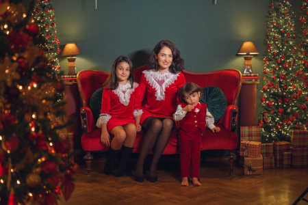 Rochie din catifea cu dantela - Christine [3]