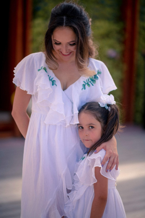 Rochie din voal natural - Eucalypt Dream [6]
