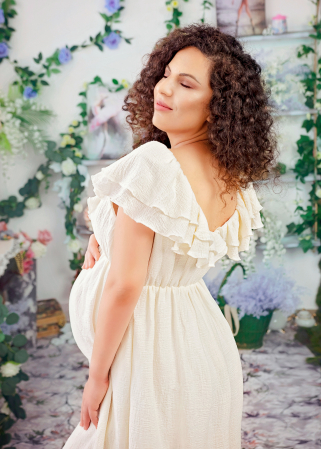 Rochie din panza naturala pentru gravide I Dorinta [2]