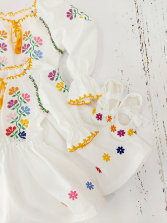 Rochie fete traditionala- Anuca - Flori pe camp [3]