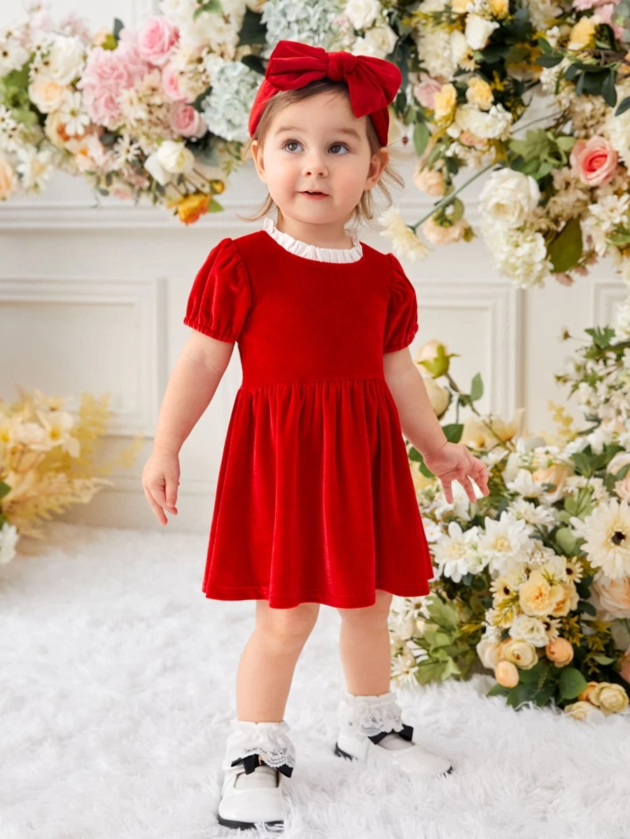 Colectia de Paste - Rochie fete catifea I Baby Selena