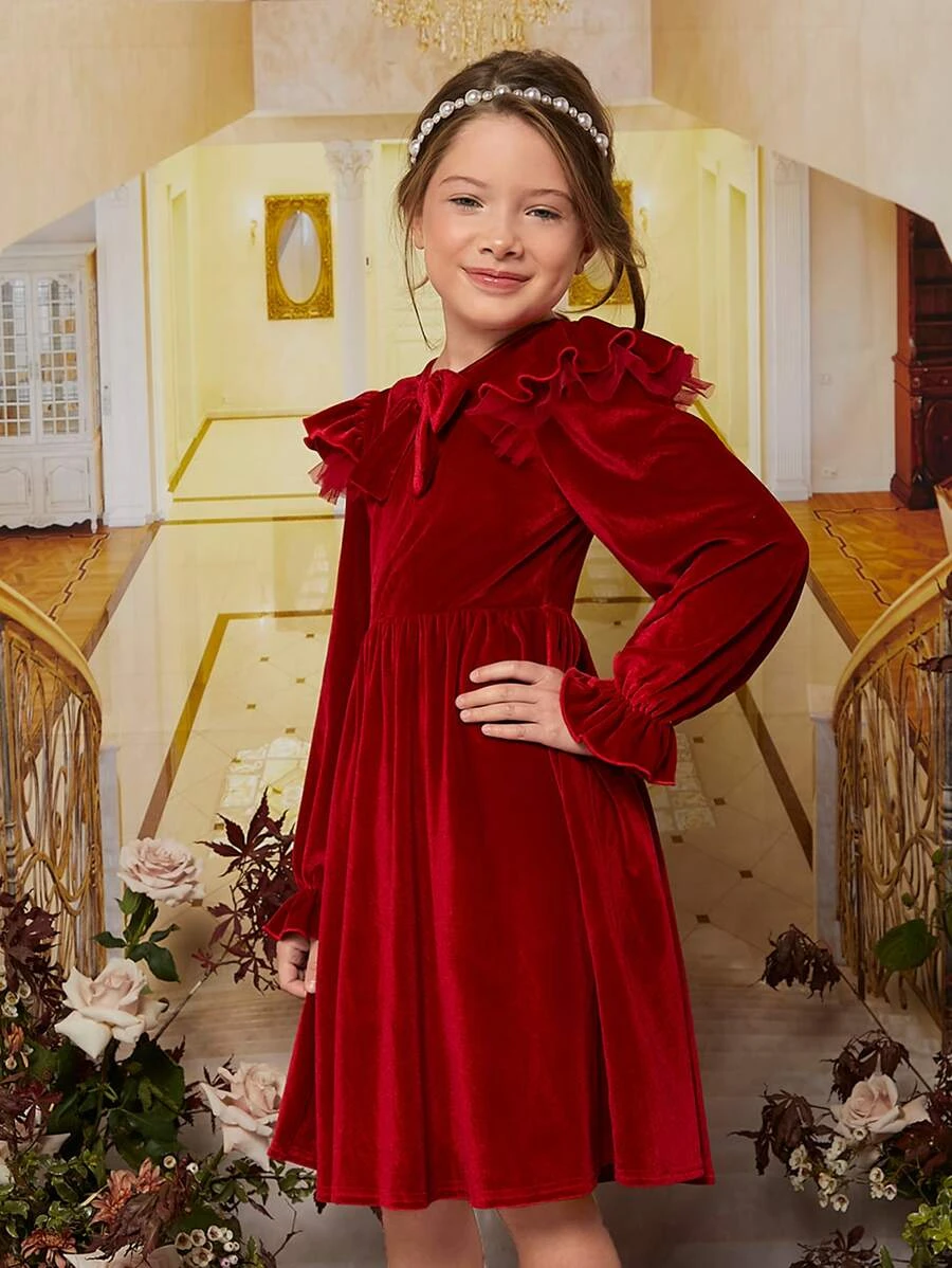 Rochie fete din catifea - Chiara [4]