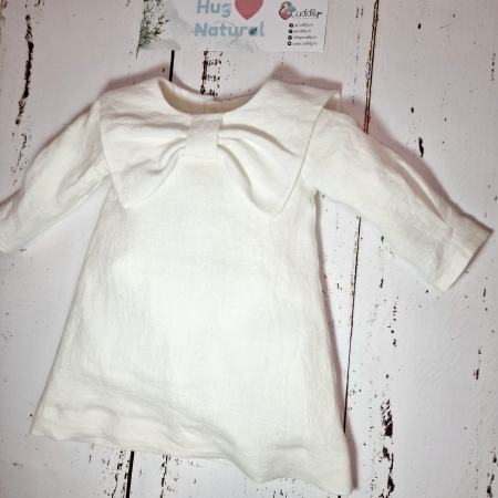 Haine naturale - Rochie fete din in pur moale 100% - Sweet Bow