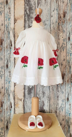 Hainute botez - Rochie Sweet Poppies
