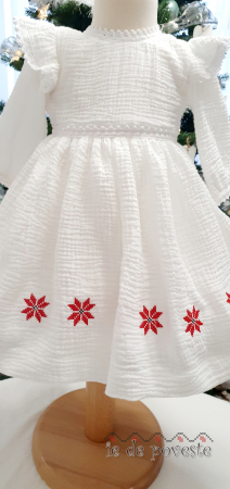 Rochie fetite pentru botez I Muselina I Colul Morii [1]