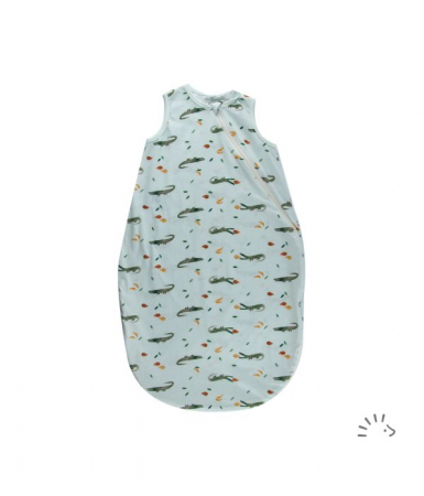 Haine naturale - Sac de dormit fara maneci pentru bebelusi Mango Crocodile