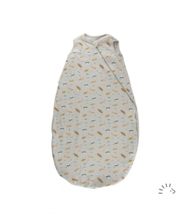 Haine naturale - Sac de dormit fara maneci pentru bebelusi Planes