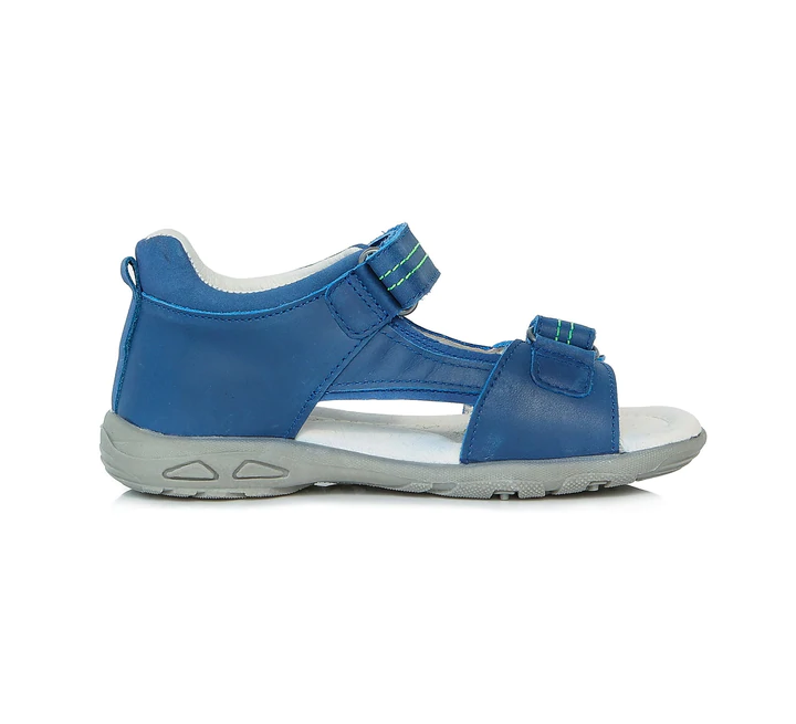 Sandale piele baieti, albastre, flexibile, cu velcro- D.D.Step [2]