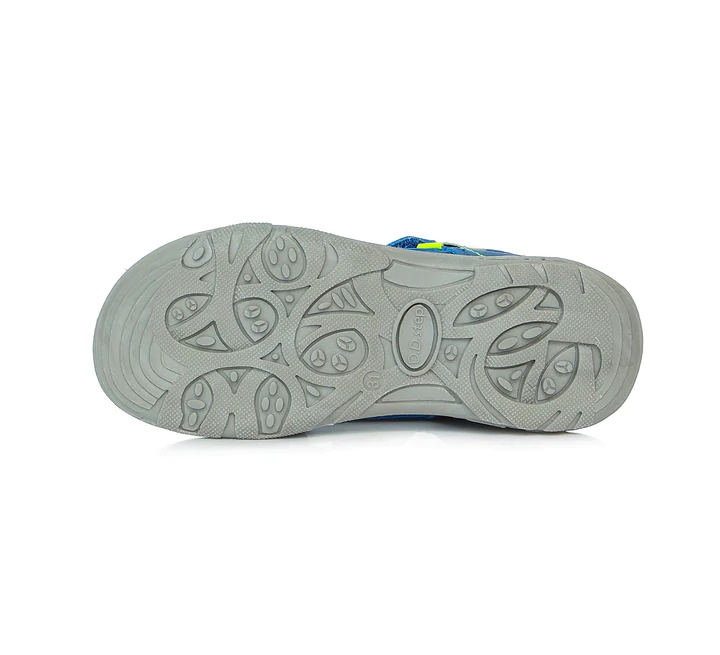 Sandale piele baieti, albastre, flexibile, cu velcro- D.D.Step [4]