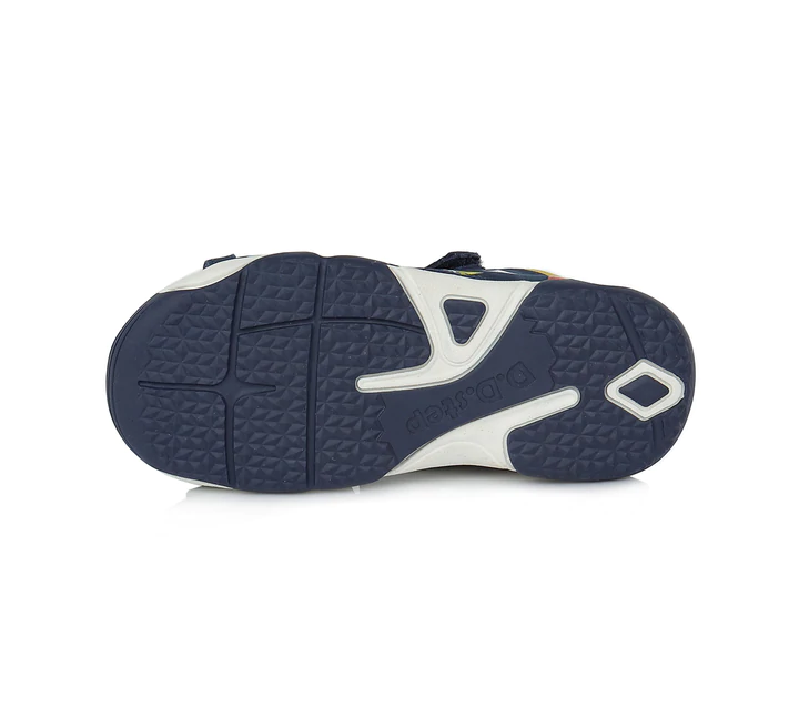 Sandale piele baieti, albastre, flexibile- D.D.Step [5]