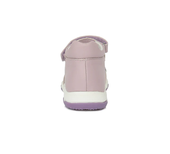 Sandale piele fete, mov cu frunze, flexibile- D.D.Step [2]