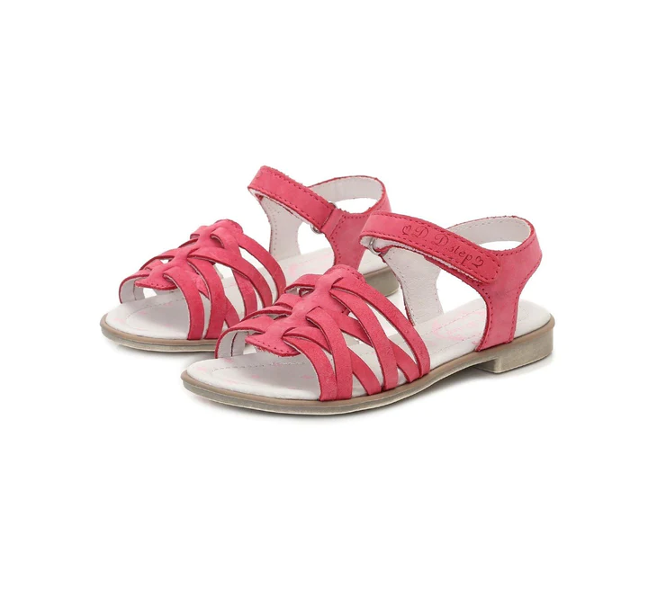 Sandale piele fete, rosii, usoare- D.D.Step [0]