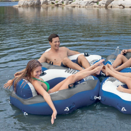 Scaun gonflabil de apa, cu 2 suporturi pentru pahare, River Run, Intex [3]