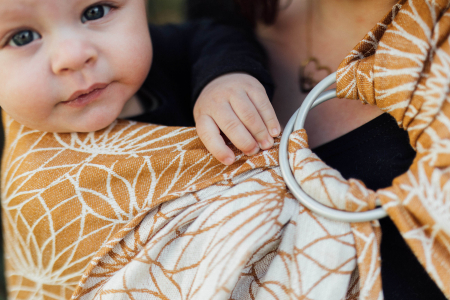 Sling cu inele din in -Lotus Gold- LennyLamb [8]