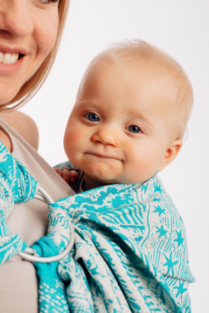 Sling cu inele din matase si bumbac- Horizon Verge Atlantis- LennyLamb [3]