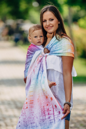 Sling cu inele LennyLamb SYMPHONY RAINBOW LIGHT
