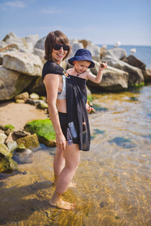 Sling cu inele LennyLamb Water ring sling (100% polyester) Negru [5]