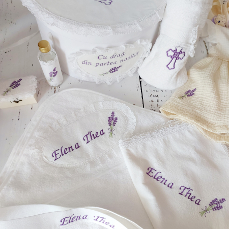 Trusou botez complet 13 piese- Sweet Lavander [9]