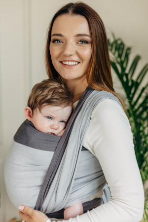 Wrap tesut pentru bebelusi - COOL GREY- marime M [12]