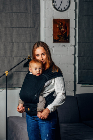 WrapTai LennyHybrid Half Buckle LITTLE HERRINGBONE EBONY BLACK [1]