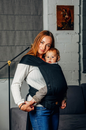 WrapTai LennyHybrid Half Buckle LITTLE HERRINGBONE EBONY BLACK [5]