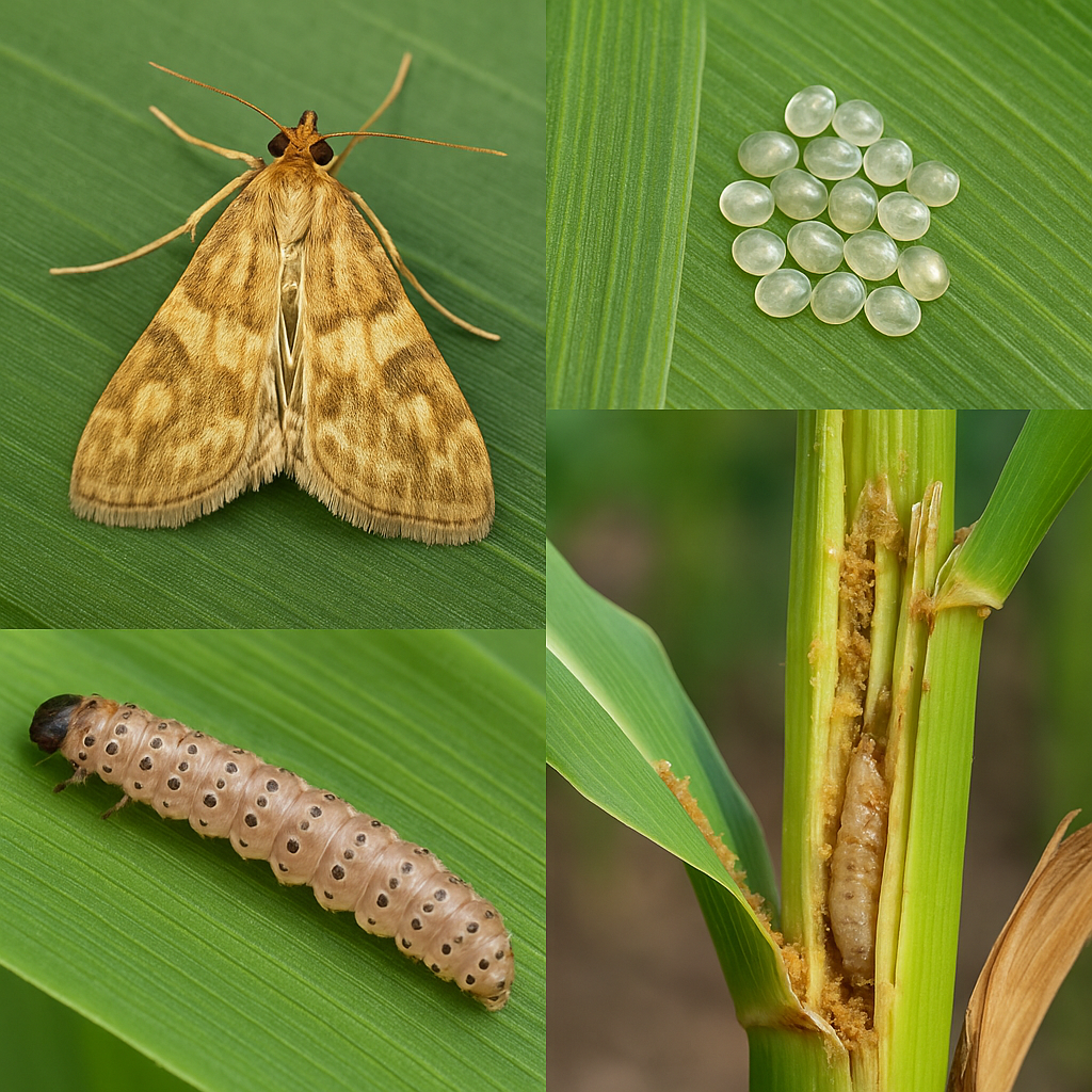 Sfredelitorul porumbului (Ostrinia nubilalis)