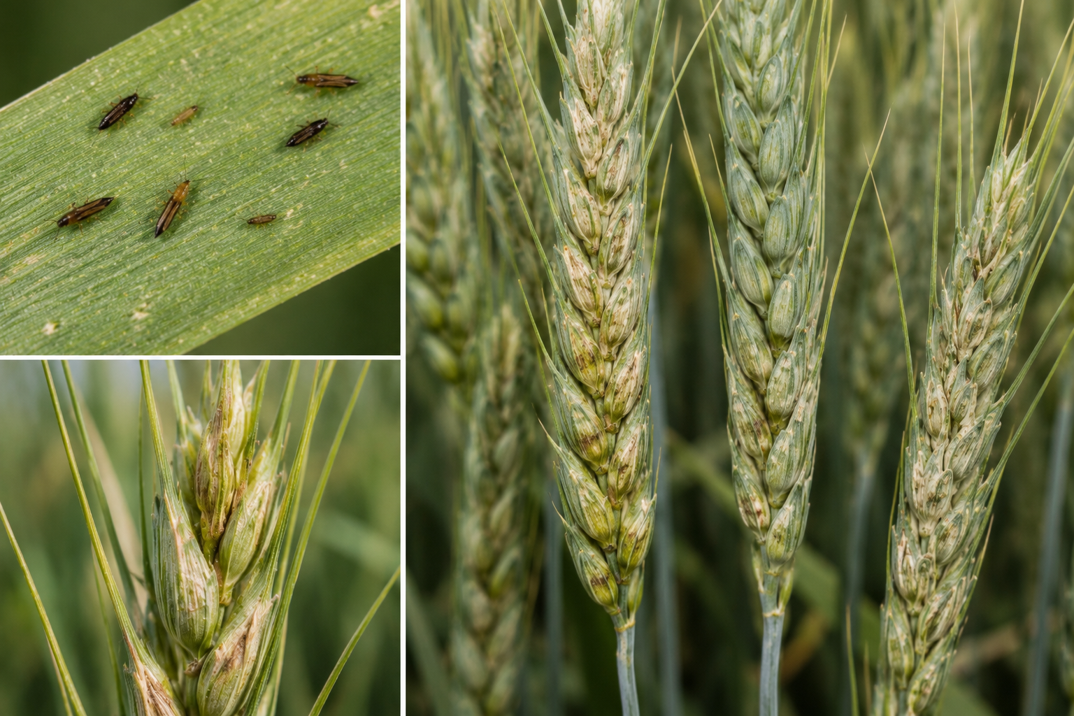 Tripsul grâului (Haplothrips tritici) – Dăunătorul care afectează spicele și reduce calitatea boabelor.